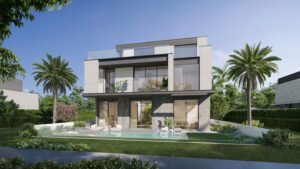 Modern luxury villas for sale in Dubai Hills Estate.